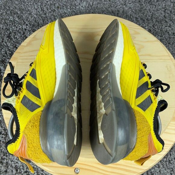 Adidas Ninja ZX 2K Boost Sneakers Mens 7 Time In Yellow Black Suede Mesh Shoes - Picture 6 of 8